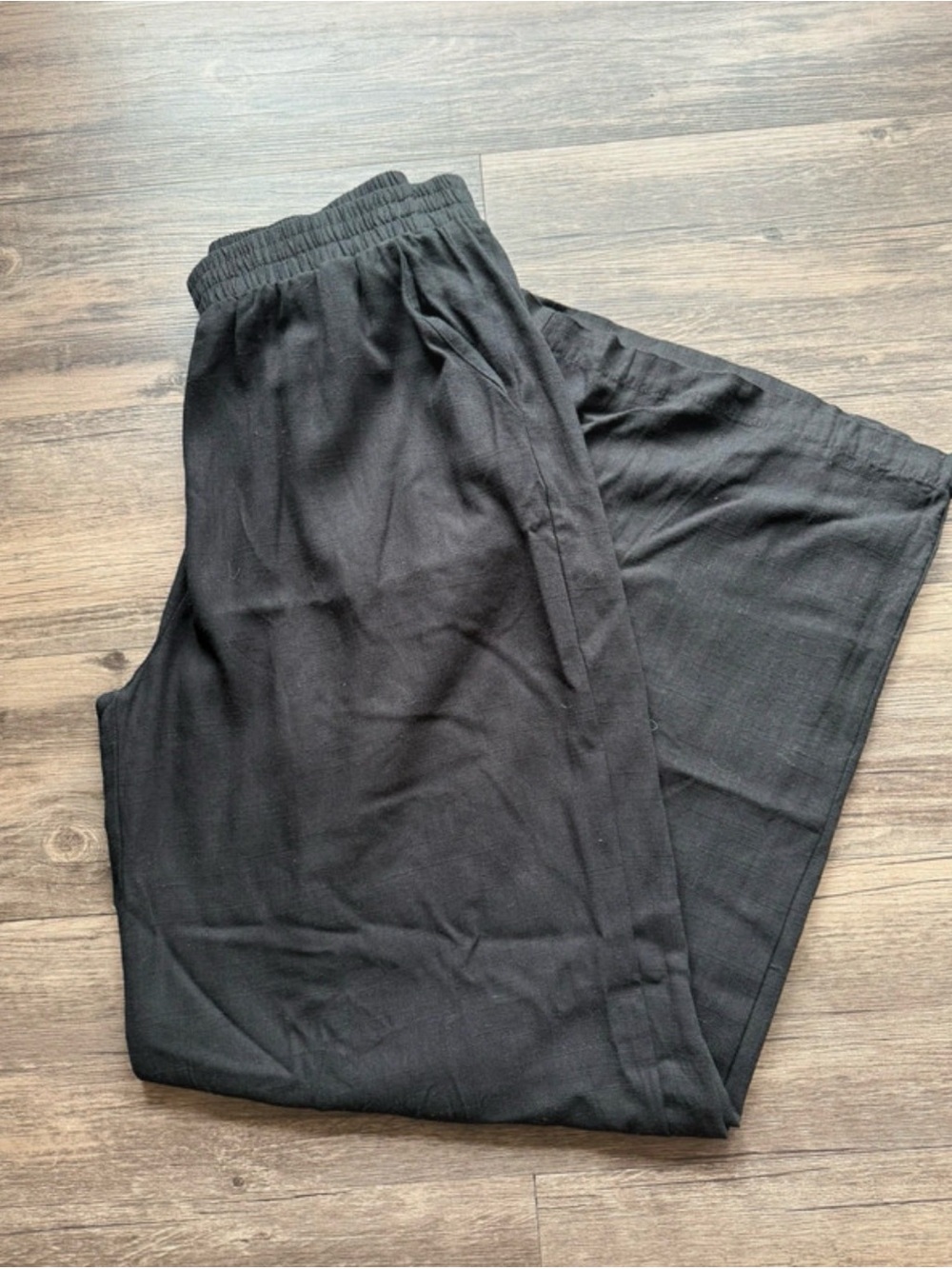 HYFVE Women's Black Straight-Leg Elastic-Waist Pants